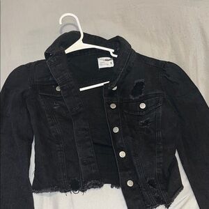 Ci Sono Black Denim Jacket